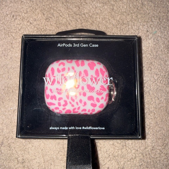 Wildflowers Accessories - Wildflowers Pink Animal Print AirPods Case